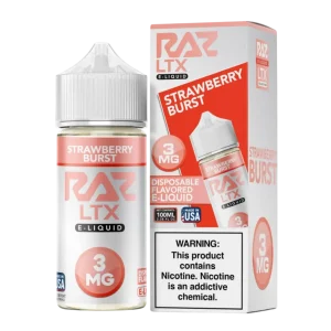Pod Juice X Raz LTX Strawberry Burst Tobacco Free Nicotine 100ML E-Juice