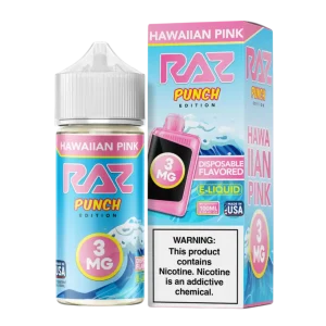 Pod Juice X Raz Punch Edition Hawaiian Pink Tobacco Free Nicotine 100ML E-Juice