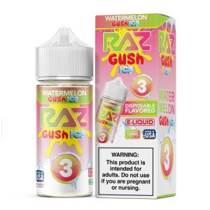 Pod Juice X Raz Nixodine 100ML E-Juice 3MG - Watermelon Gush Ice