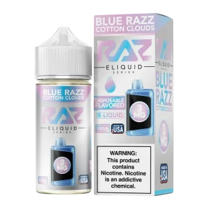 Pod Juice x RAZ Blue Razz Cotton Clouds Tobacco Free Nicotine E-Juice 100ml