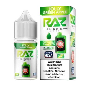 Pod Juice x RAZ Salt Jolly Green Apple Tobacco Free Nicotine E-Juice 30ml
