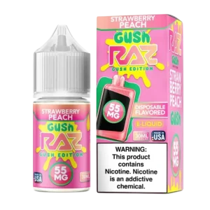 Pod Juice x RAZ Salt Strawberry Peach Gush Tobacco Free Nicotine E-Juice 30ml