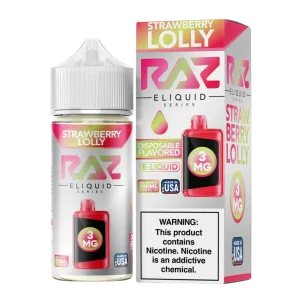 Pod Juice x RAZ Strawberry Lolly Tobacco Free Nicotine E-Juice 100ml