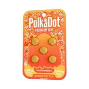 Polk a Dot Magic Blend Mushroom Tablets 10000MG-5CT - Mango Sorbet