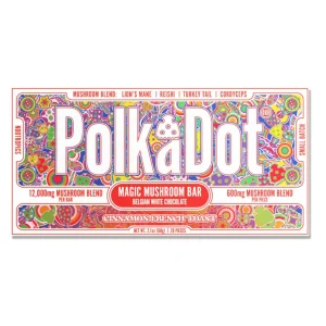 Polk A Dot Mushroom Chocolate Bar - 12000MG - Cinnamon French Toast