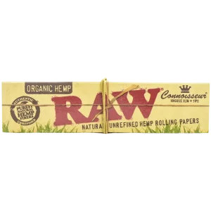 RAW Rolling Papers with Connoisseur Tips 1PK - King Size Slim