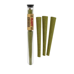 Raw Pressed Bud Wraps 1-1/4 Cones 1PK-3CT