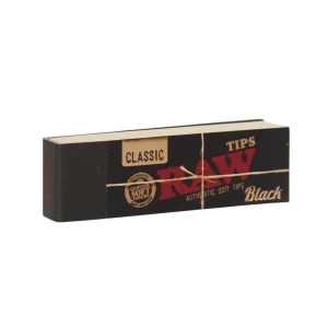 Raw Soft Tips Black 1PK-50CT Classic