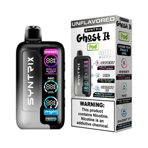 POD JUICE SYNTRIX Ghost It 40K Puff Disposable - Unflavored