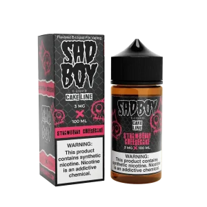 SadBoy CakeLine Strawberry Cheesecake Synthetic Nicotine 100ml E-Juice