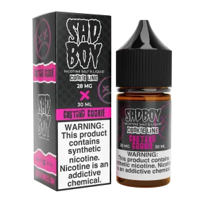 SadBoy CookieLine Custard Cookie Synthetic Nicotine 30ml Salt E-Juice