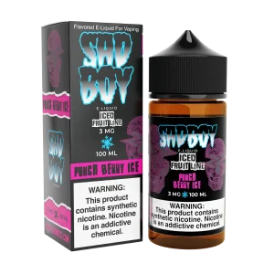 SadBoy Iced FruitLine Punch Berry Ice Synthetic Nicotine 100ml E-Juice
