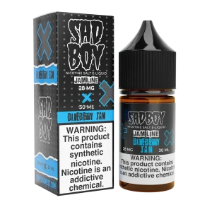 SadBoy JamLine Blueberry Jam Synthetic Nicotine 30ml Salt E-Juice