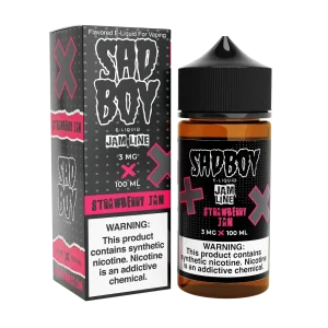 SadBoy JamLine Strawberry Jam 100ml Synthetic Nicotine 100ml E-Juice