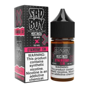 SadBoy JamLine Strawberry Jam Synthetic Nicotine 30ml Salt E-Juice