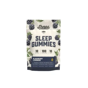 Sherpa THC Gummies 10 MG - Sleep Blend - Blackberry Lemon