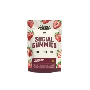 Sherpa THC Gummies 10 MG - Social Blend - Strawberry Belini