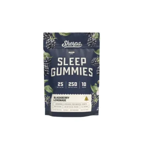Sherpa THC Gummies 25 MG - Sleep Blend - Blackberry Lemon