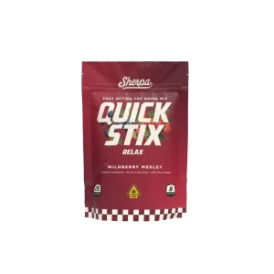 Sherpa THC Quick Stix Drink Packet 25 MG - Relax Blend - Wild berry Medley