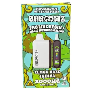 Shroomz THC Live Resin Magic Mushroom Blend Disposable 8G - Lemon Haze