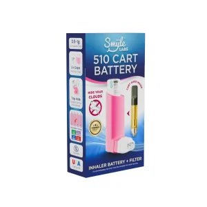 Smyle Inhaler Cart Battery - Pink