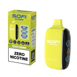 Sofi Surge Zero Nicotine 25000 Puff Disposable - Frozen Banana