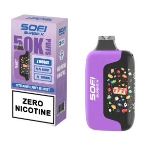Sofi Surge Zero Nicotine 50,000 Puff Disposable - Strawberry Burst