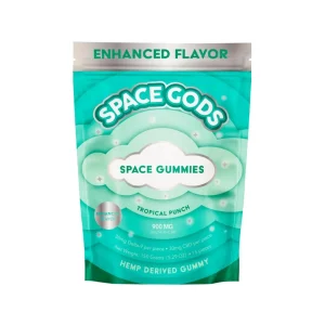 Space Gods Delta-9 THC CBD Space Gummies - 900MG -15 Count - Tropical Punch