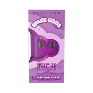 Space Gods Mega Pod THC-H/D8-THC-P Disposable - 7G - Glactic Grape- Indica