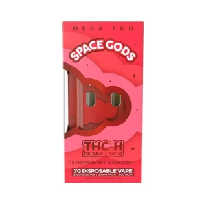 Space Gods Mega Pod THC-H/D8-THC-P Disposable - 7G - Strawberry Stardust- Sativa