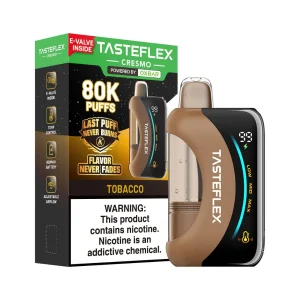 TasteFlex Cresmo 80K Puff Disposable - Tobacco