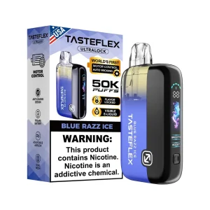 TasteFlex UltraLock 50K Puff Disposable - Blue Razz Ice