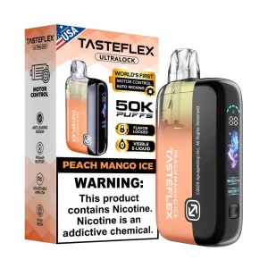 TasteFlex UltraLock 50K Puff Disposable - Peach Mango Ice
