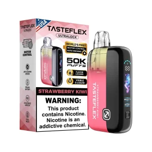 TasteFlex UltraLock 50K Puff Disposable - Strawberry Kiwi