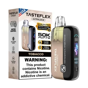 TasteFlex UltraLock 50K Puff Disposable - Tobacco