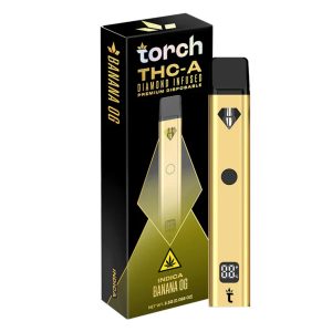 Torch THC-A Diamond Infused Premium Disposable 2.5G - Banana OG/Indica
