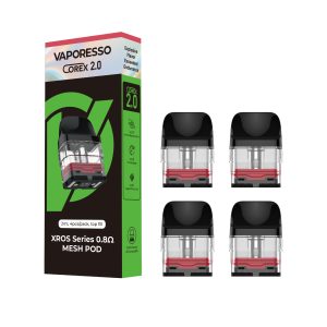 Vaporesso XROS Replacement Pod Cartridge - 4PK - 2ML Corex 2.0 Mesh 0.8 OHMS