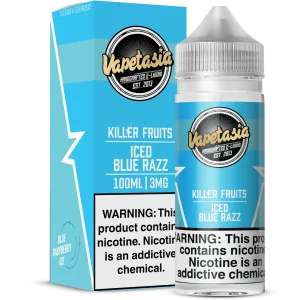 Vapetasia Killer Fruits Iced Blue Razz 100ml Synthetic Nicotine E-Juice
