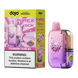 Vaporesso DOJO PUREX 60K Puff Disposable - Strawberry Lychee Mix