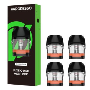 Vaporesso Luxe Q Replacement Pod Cartridge - 4PK - 0.6 OHMS - 2ML