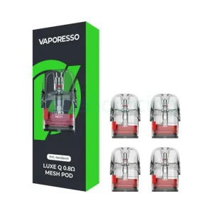 Vaporesso Luxe Q Replacement Pod Cartridge - 4PK - 0.8 OHMS - 3ML