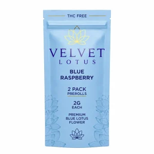 Velvet Lotus Blue Lotus Prerolls 4G-2CT - Blue Raspberry
