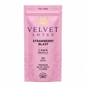 Velvet Lotus Blue Lotus Prerolls 4G-2CT - Strawberry Blast