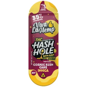 Viva La Hemp Kief Hash Hole PreRolls 2G 1PK-2CT - Cosmic Kush Cake/Indica