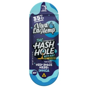 Viva La Hemp Kief Hash Hole PreRolls 2G 1PK-2CT - Deep Space Diesel/Indica