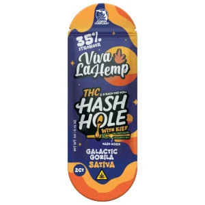 Viva La Hemp Kief Hash Hole PreRolls 2G 1PK-2CT - Galactic Gorilla/Sativa