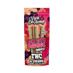 Viva La Hemp THC Infused Diamonds Prerolls 2G -1PK 3CT