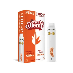 Viva La Hemp THCP Dual Disposable 1G - Orange Cookies-Sativa/Jedi Kush-Indica