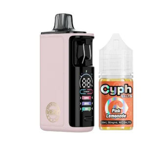 VooPoo VRIZZ 2 x Cyph Starter Kit - Pink Leather + Pink Lemonade