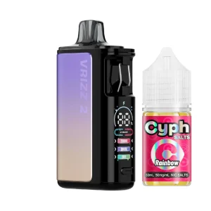 VooPoo VRIZZ 2 x Cyph Starter Kit - Sunset Purple + Rainbow